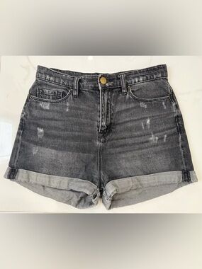 Women’s BDG black high waisted denim shorts